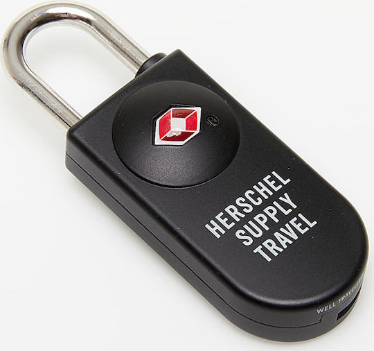 Herschel Padlock Brass with Card with TSA Certification Black 1pcs