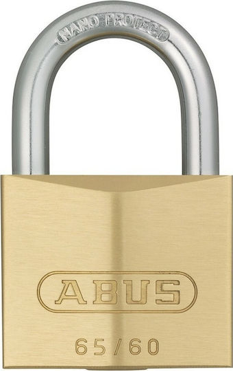 Abus Steel Padlock Brass with Key 60mm 1pcs