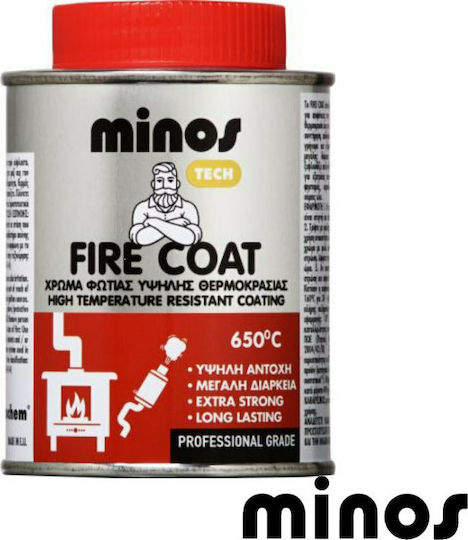 Mercola Цвят на лака Висока температура Разтворимо Fire Coat 650⁰C 0.2лт Черно