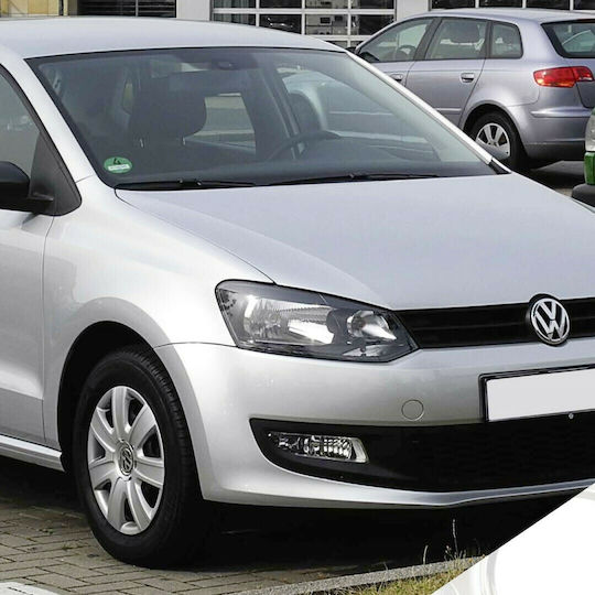 Croatia Cover Car Hubcap Set Volkswagen Polo 6R with VW Emblem 15" 4pcs Silver