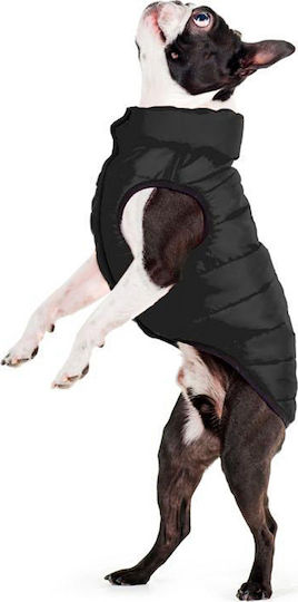 WauDog AiryVest One Кучешки палта Водоустойчиво Черен с дължина на гръбчето 35 см.