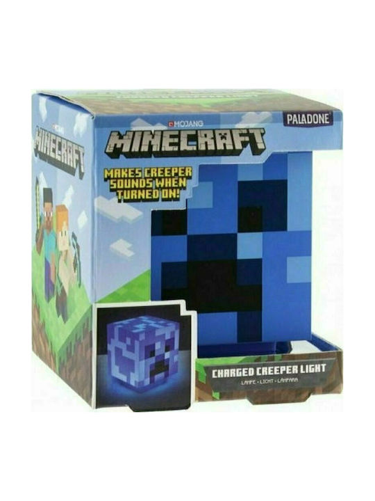 Paladone Детско Декоративно Осветление Minecraft Creeper Син 11εκ.