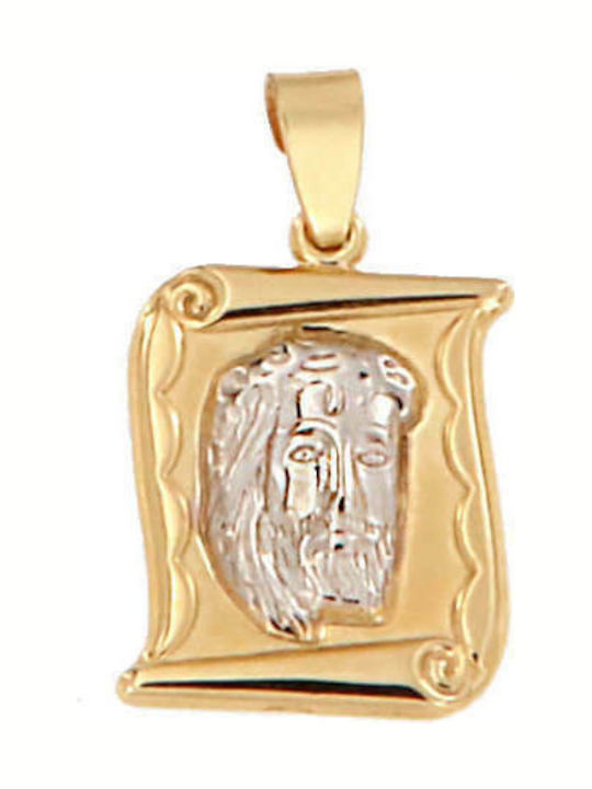 KosmimaDoro Pendant with Jesus Christ Gold 9K