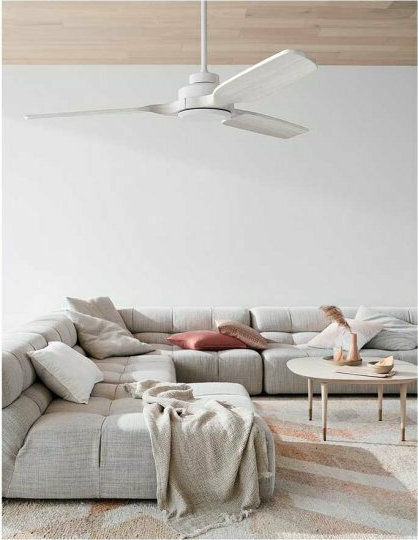 Lucci Air Shoalhaven NL Ανεμιστήρας Οροφής 143cm Brushed Chrome/Ashwood