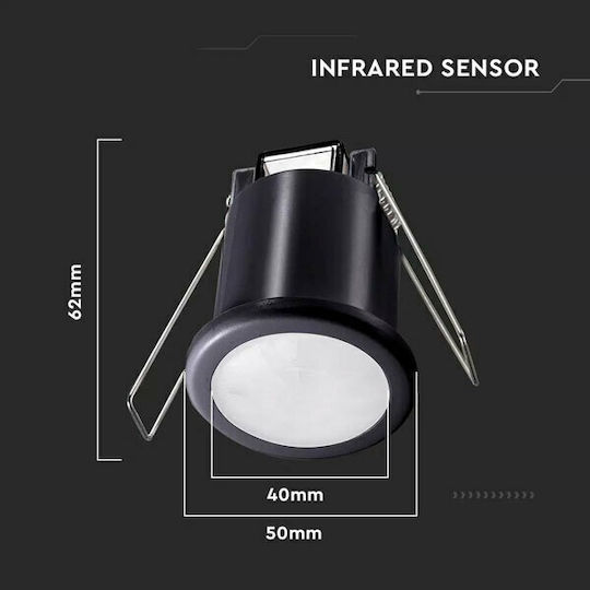 V-TAC VT-8092 Wired Infrared Motion Sensor 360° Detection Scope 8m