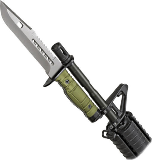 K25 Bayonet Knife Survival Khaki in Sheath