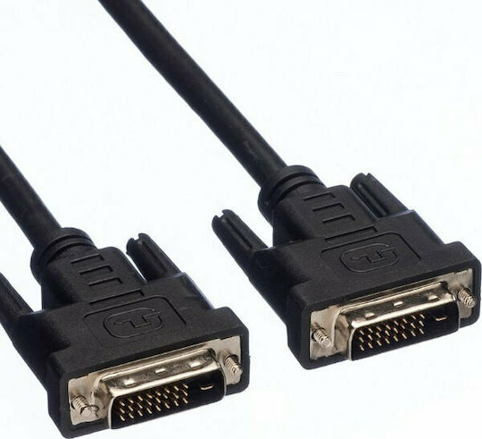 Secomp 2m DVI-D male to DVI-D male Cable Black (11.96.3641)