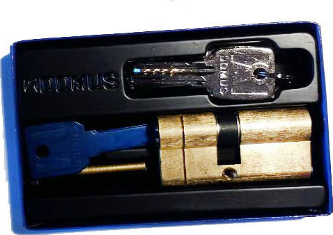 Domus Κύλινδρος Κλειδαριάς Ασφαλείας ECON 65mm (30-35) με 5 Κλειδιά Χρυσός
