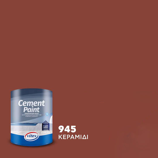 Vitex Cement Paint Τσιμεντόχρωμα Ακρυλικό Κεραμιδί 750ml