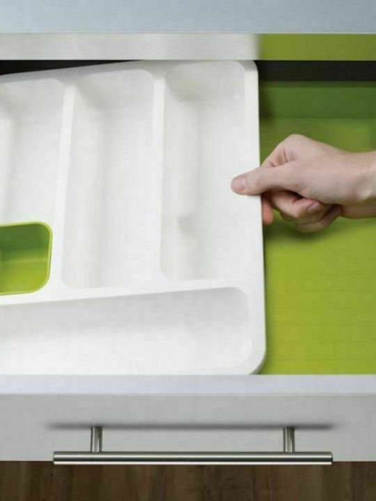 Drawer Cutlery Tray Opening Plastic 36x27.5x5.5cm White