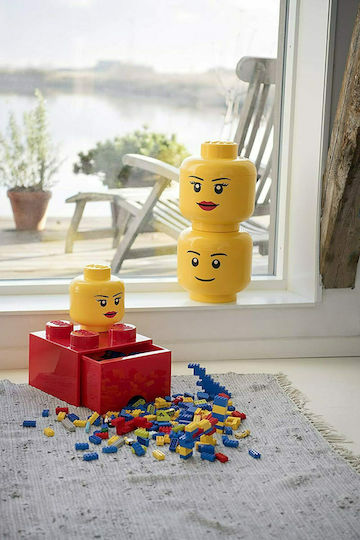 LEGO Children's Storage Box made of Plastic Head 16x16x18cm 1pcs LEGO Children's Storage Box made of Plastic Head 16x16x18cm 1pcs