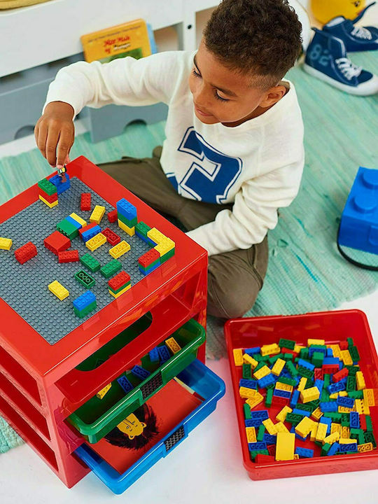LEGO Toy Storage System made of Plastic Blue 34x32x38cm 1pcs