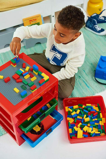 LEGO Toy Storage System made of Plastic Blue 34x32x38cm 1pcs