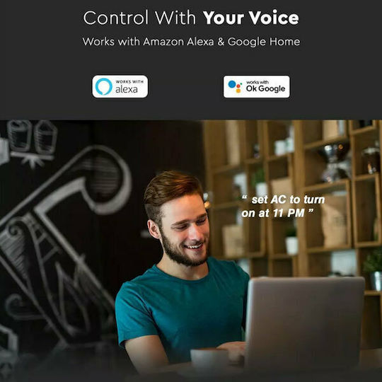 V-TAC Smart Hub Wi-Fi / IR Συμβατό με Google Home & Alexa