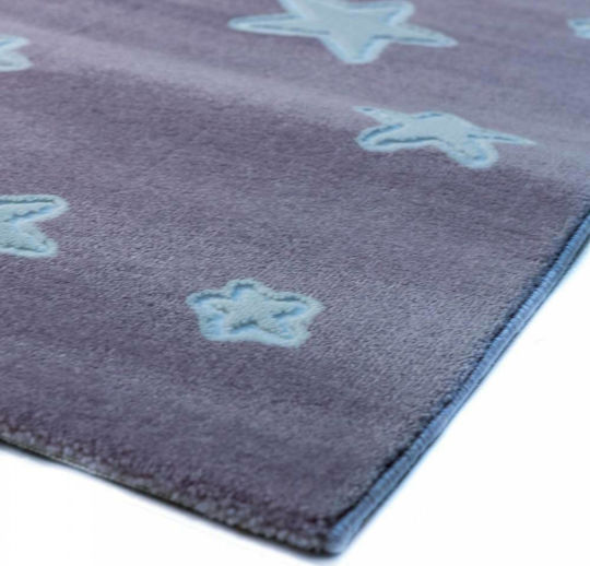 Tzikas Carpets 33076-055 Детско килимче Звезди Розов 160x230см Дебелина 11мм