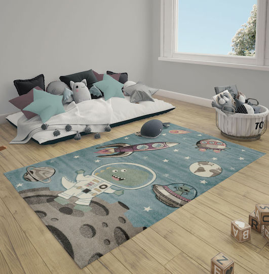 Tzikas Carpets 24219-031 Παιδικό Χαλί Μπλε 160x230cm Πάχους 13mm