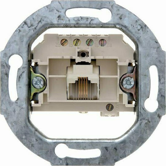 Hager Single Telephone Socket Mechanism 4538