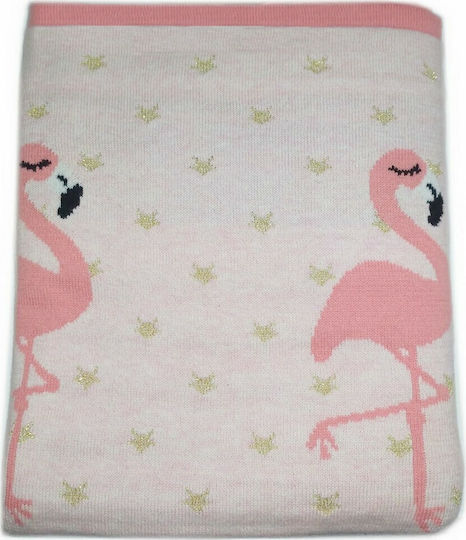 Morven Nursery Swaddling Blanket Flamingo 1850 80x100cm