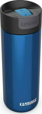 Kambukka Olympus Bottle Thermos Stainless Steel BPA Free Blue 500ml with Mouthpiece 11-02005