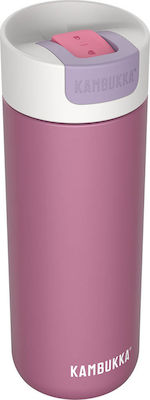 Kambukka Olympus Bottle Thermos Stainless Steel BPA Free Pink 500ml with Mouthpiece 11-02012