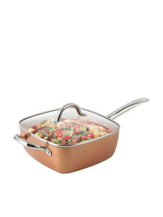 TnS Pan With Lid made of Aluminum 24cm