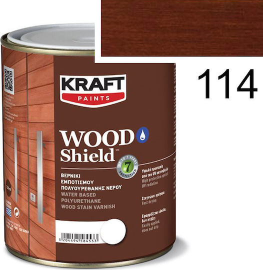 Kraft Wood Shield Пропитка Полиуретан 114 Череша Сатен 750мл