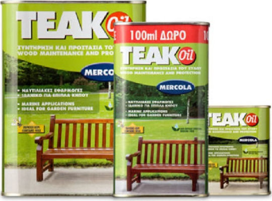 Mercola Teak Oil Άχρωμο Ματ 1lt