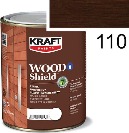 Kraft Wood Shield Пропитка Полиуретан 110 Орехи Сатен 750мл