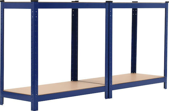 vidaXL Ραφιέρες Dexion Γαλβανιζέ 80x40x160εκ. με 3 Ράφια Συνολικής Αντοχής 960kg 2τμχ