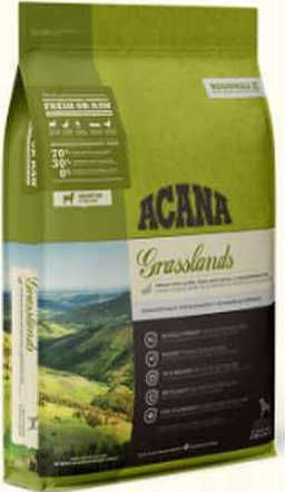 Acana Grasslands 11.4кг Суха Храна за Кучета без Зърнени храни и Глутен с Агнешко и Птици