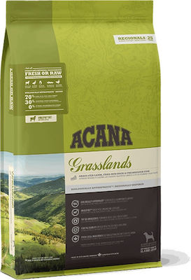 Acana Grasslands 11.4kg Dry Food for Dogs Grain Free with Lamb and Poultry