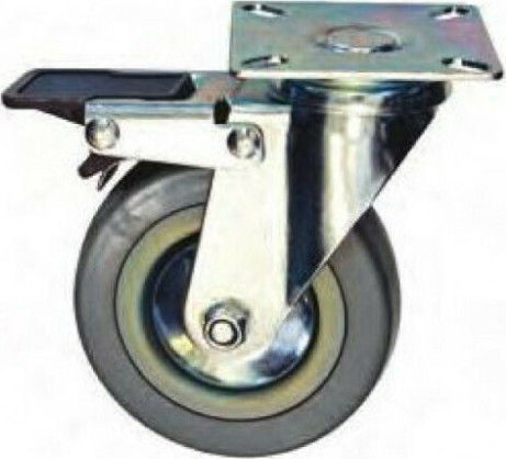 Logios 040024 Roată Rotativ cu Frână 75mm