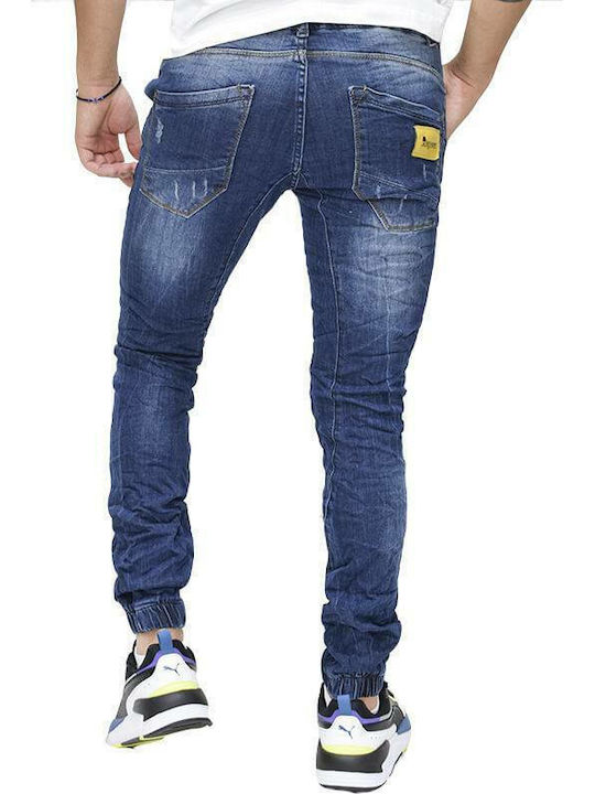 Senior Men's Jeans Pants in Slim Fit Blue