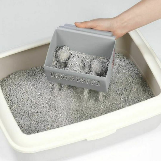 Keddi Scoop Gray Lopată Toaletă Pisică 1buc Cutie de nisip pentru curățarea toaletei pisicii