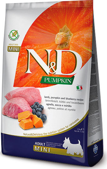 Farmina N&D Pumpkin Medium & Maxi 2.5kg Dry Food Grain-Free for Adult Medium & Large Breed Dogs with Lamb and Pumpkin