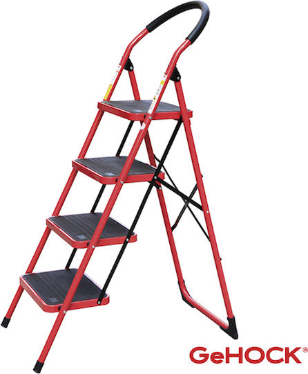 GeHock Scăunel scări Fier 4 trepte 23.5cm