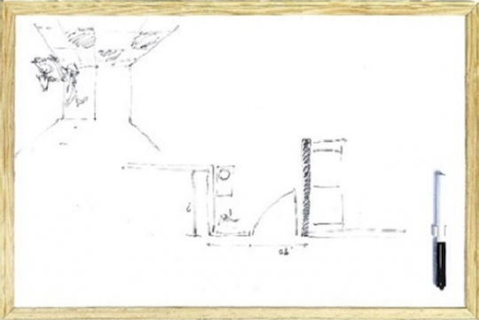 Describo Hanging Dry Erase Board 40x60cm