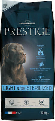 Flatazor Prestige Light & Sterilized 15kg Ξηρά Τροφή Διαίτης για Ενήλικους Στειρωμένους Σκύλους με Γαλοπούλα, Κοτόπουλο και Πάπια