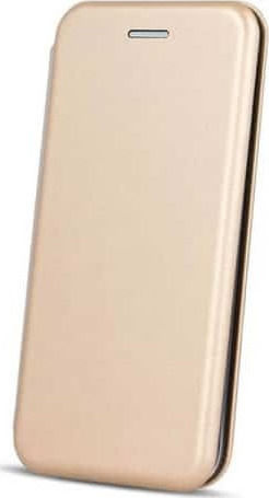 Senso Oval Stand Book Piele artificială Auriu (iPhone XS Max)