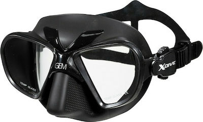 XDive Silicone Diving Mask Gem Black 61111