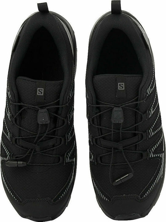 Xa Pro V8 Waterproof Kids Sports Shoes Running with Laces Black
