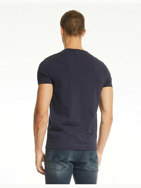 Gaudi Men's Short Sleeve T-shirt Navy Blue