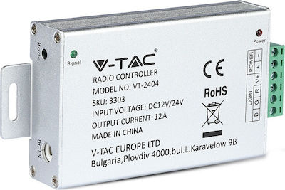 V-TAC Fără fir Controler RGB RF: RF (Radiofrecvență) cu telecomandă 3303