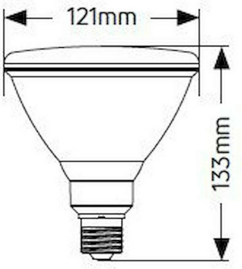 Geyer Λάμπα LED 15W για Ντουί E27 και Σχήμα PAR38 Πράσινο 1350lm