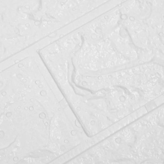 3D Wall Panels Foam Adhesive White Foam White 75x70cm 20 Pieces