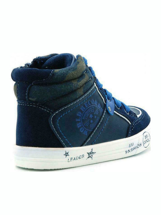 C17779E Kinder Sneakers Hoch Anatomisch Blau