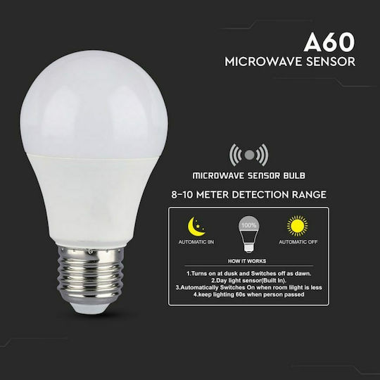 V-TAC VT-2211 LED-Lampe 11W 120mm für Fassung E27 und Form A60 Naturweiß 1055lm