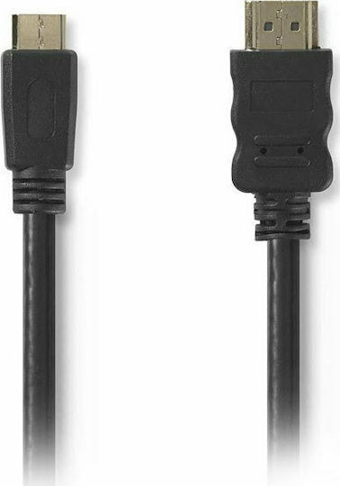 Nedis HDMI 1.4 Hochgeschwindigkeits 1080p 120Hz Kabel HDMI-Stecker - Mini-HDMI-Stecker 3m Schwarz