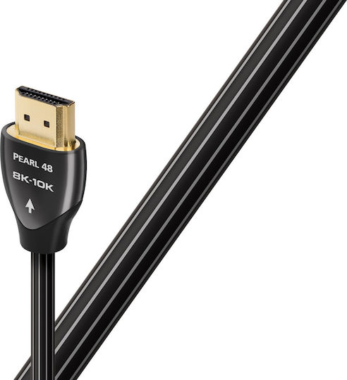 Audioquest Pearl HDMI 2.0 Плоски Кабел HDMI мъжки - HDMI мъжки 1.5м Черен