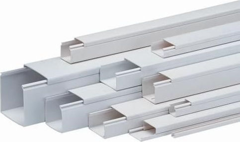 Eurolamp Cable Channel made of Plastic 40x16 Closed Type Carton Box White 2m